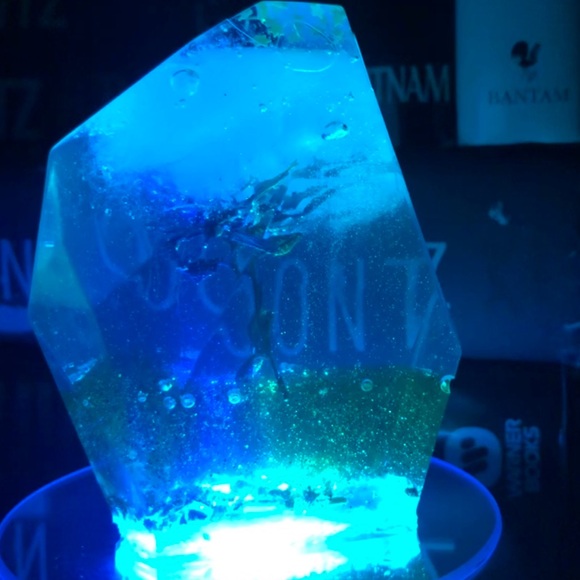 Gorgeous handmade Rock Shape w a real flower - Picture 11 of 16